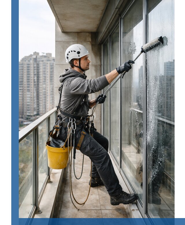 Профессиональная мойка балконного остекления в Костроме