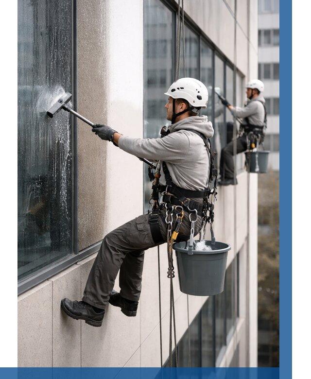 Мойка фасадов зданий в Костроме под ключ от 357 р. | ВЫСОТНИК-Кст