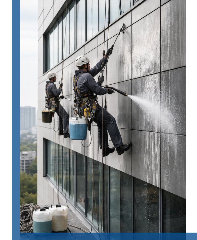 Профессиональная мойка вентилируемых фасадов в Костроме