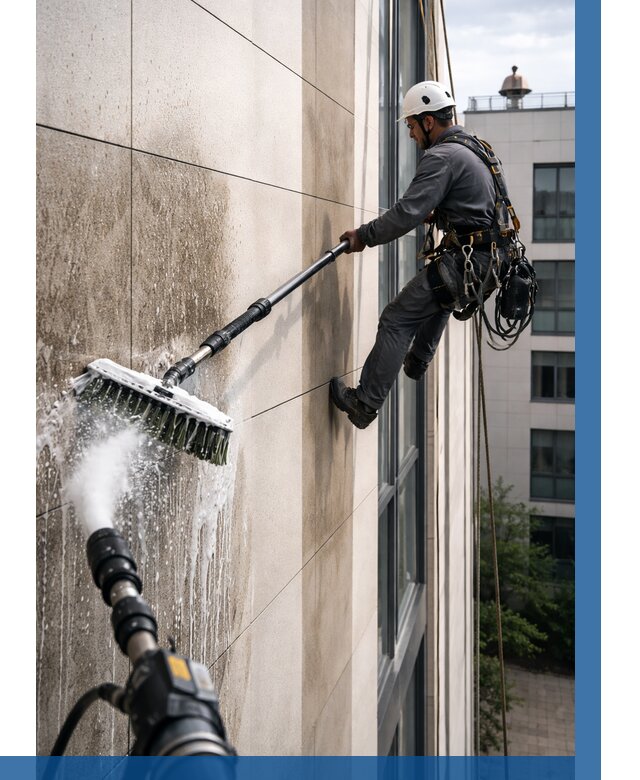 Мойка фасада из керамогранита в Костроме от 306 р. | ВЫСОТНИК-Кст