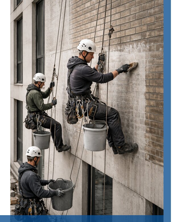 Удаление высолов с фасада в Костроме от 255 р. | ВЫСОТНИК-Кст