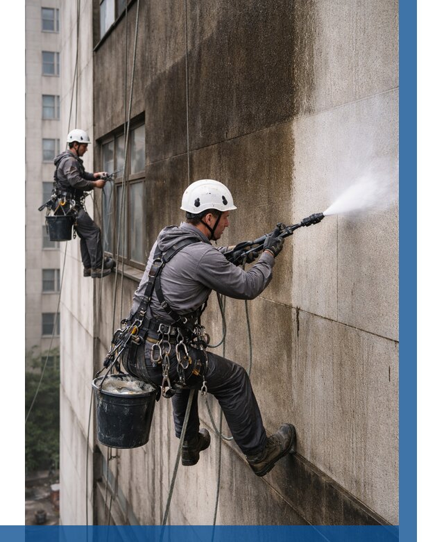 Очистка фасада от копоти в Костроме от 255 р. | ВЫСОТНИК-Кст