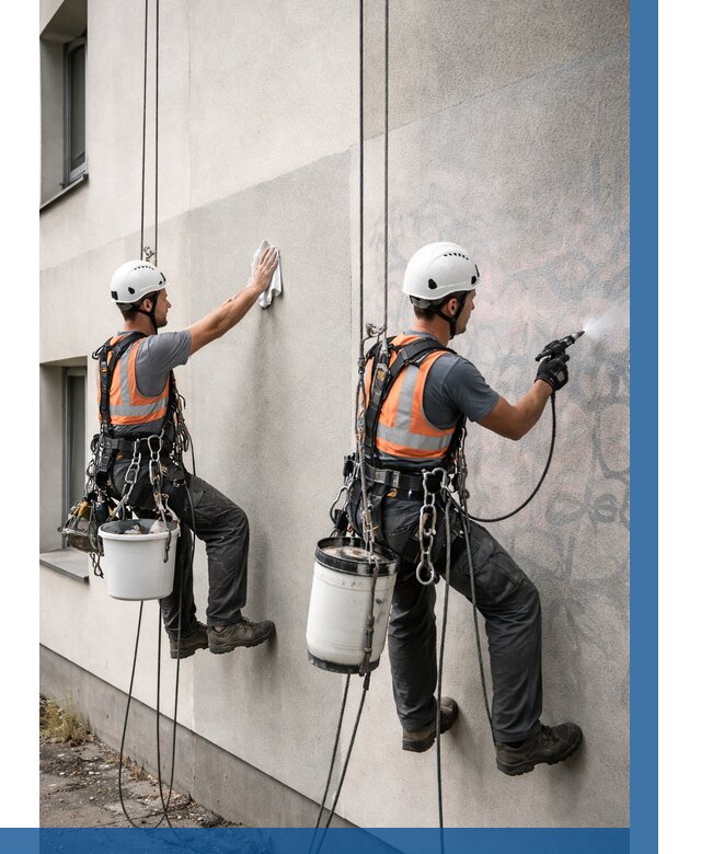 Антиграффити покрытие фасада в Костроме от 613 р. | ВЫСОТНИК-Кст