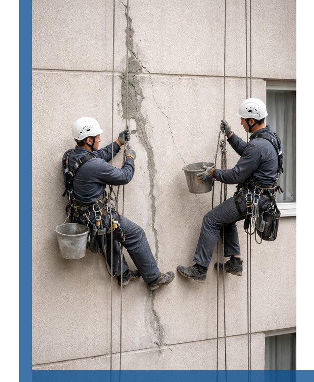 Заделка трещин на фасаде в Костроме с гарантийным ремонтом