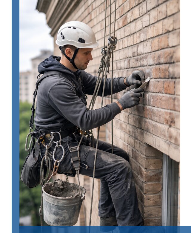 Качественный ремонт кирпичной кладки фасада в Костроме с гарантией