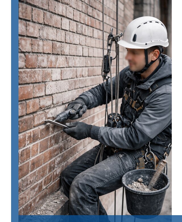 Расшивка кирпичных швов фасадов и стен, ремонт в Костроме