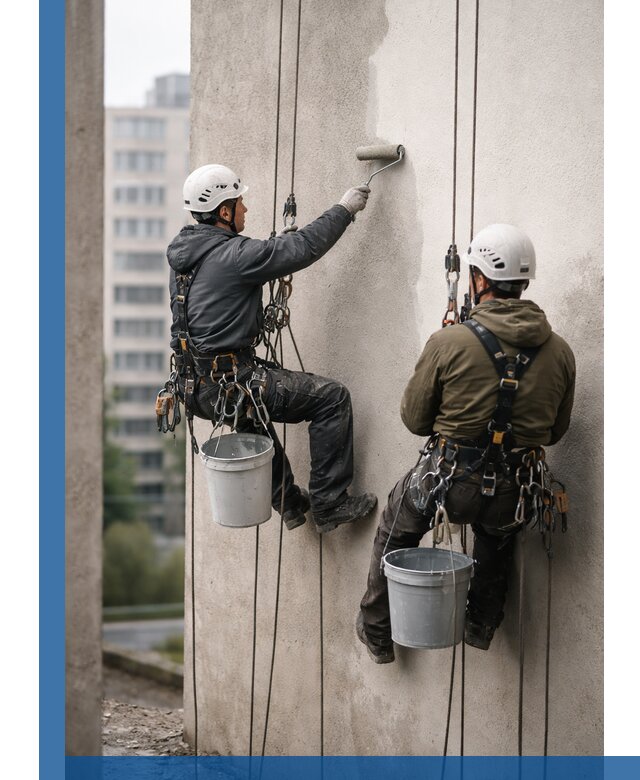 Покраска фасадов высотными альпинистами в Костроме с гарантией