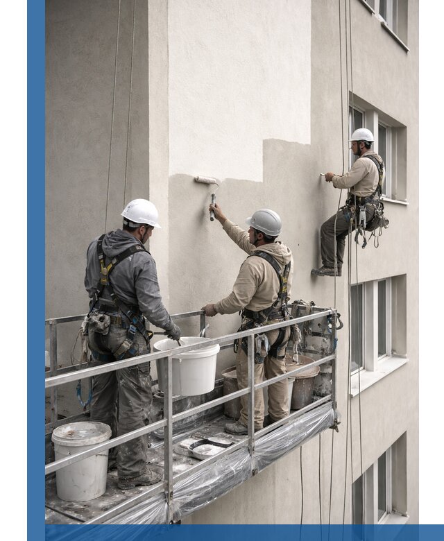 Покраска оштукатуренного фасада в Костроме под ключ с гарантией