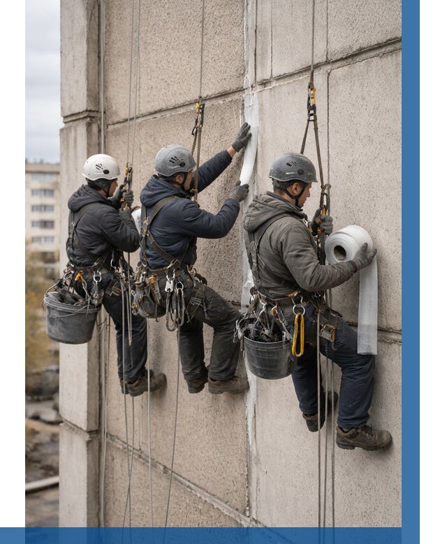 Ремонт межпанельных швов в Костроме от 766 р. | ВЫСОТНИК-Кст