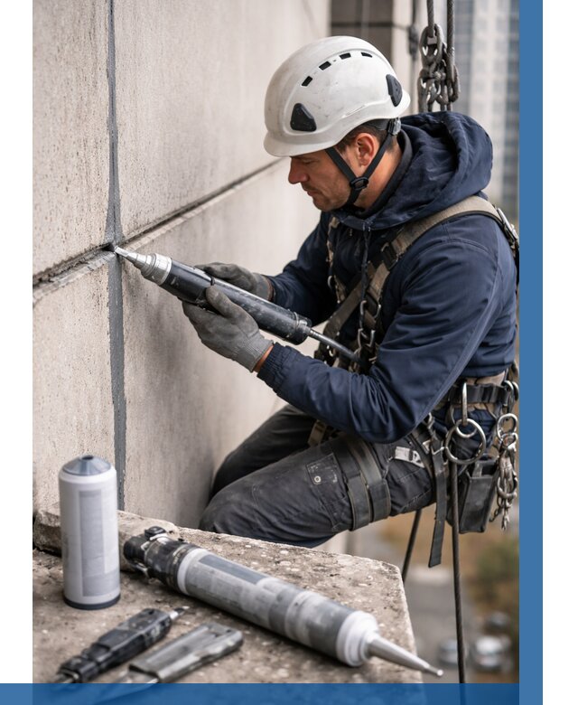 Вторичная герметизация швов в Костроме от 459 р. | ВЫСОТНИК-Кст