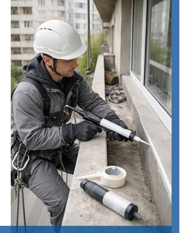 Герметизация швов лоджии в Костроме от 4594 р. | ВЫСОТНИК-Кст