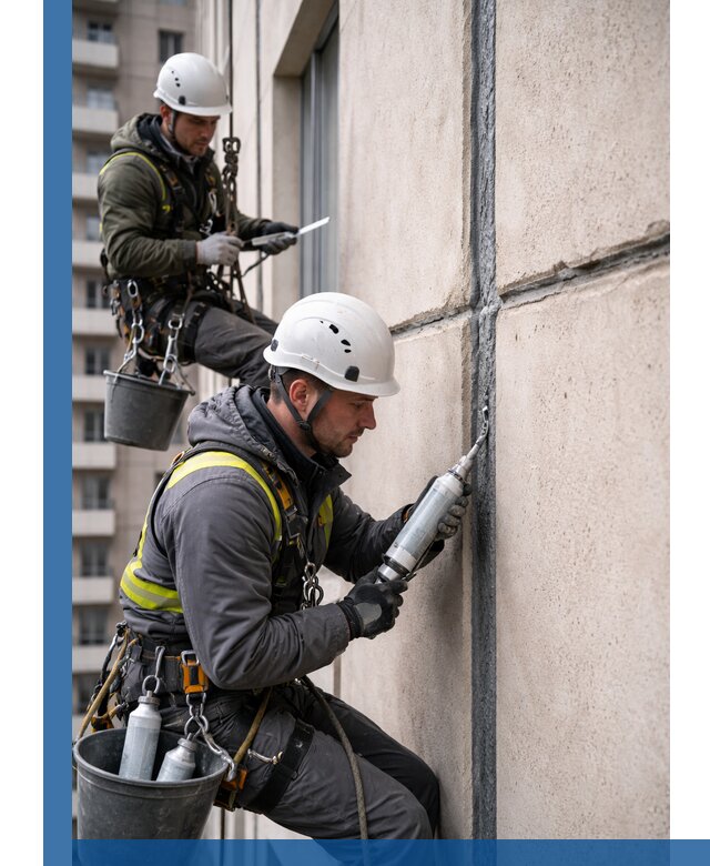 Герметизация деформационных швов фасада в Костроме качественно