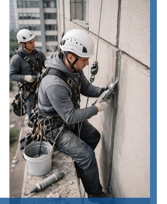 Ремонт деформационных швов здания в Костроме от 1021 р. | ВЫСОТНИК-Кст