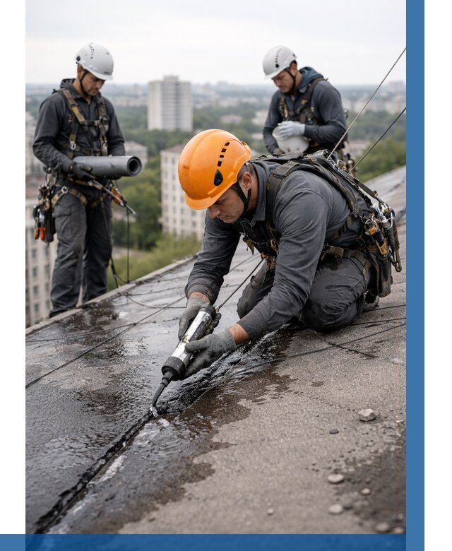 Устранение протечек кровли в Костроме от 12251 р. | ВЫСОТНИК-Кст