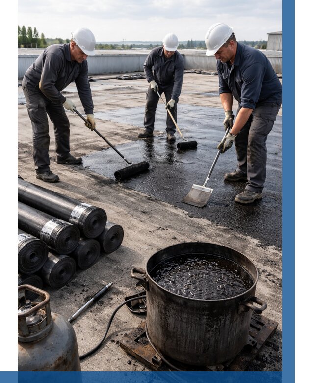 Гидроизоляция кровли мастикой в Костроме от 613 р. | ВЫСОТНИК-Кст