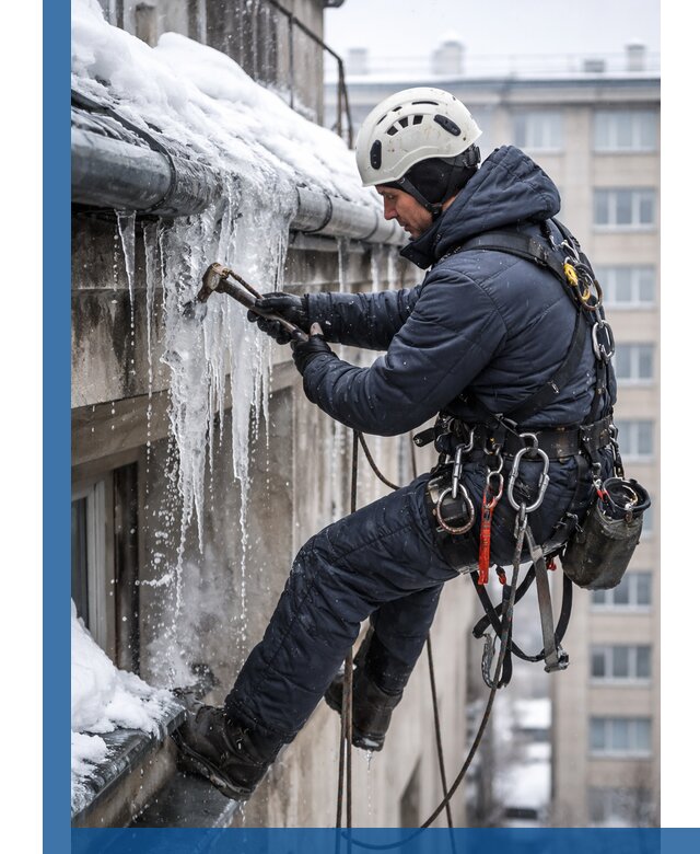 Удаление наледи и чистка водостоков в Костроме оперативно и безопасно