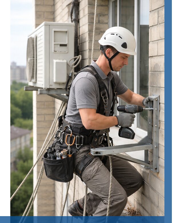 Установка кронштейнов кондиционера в Костроме от 3573 р. | ВЫСОТНИК-Кст