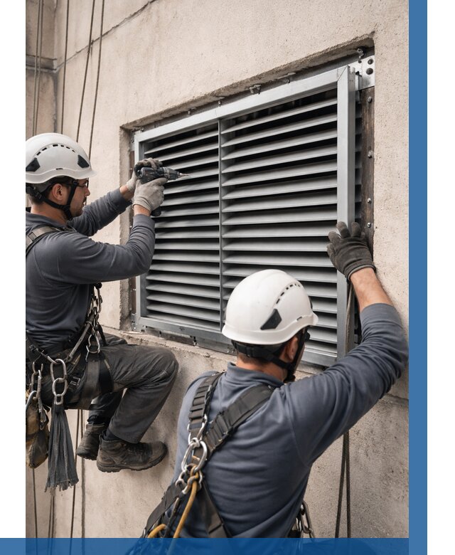 Монтаж вентиляционных решеток в Костроме от 4594 р. | ВЫСОТНИК-Кст