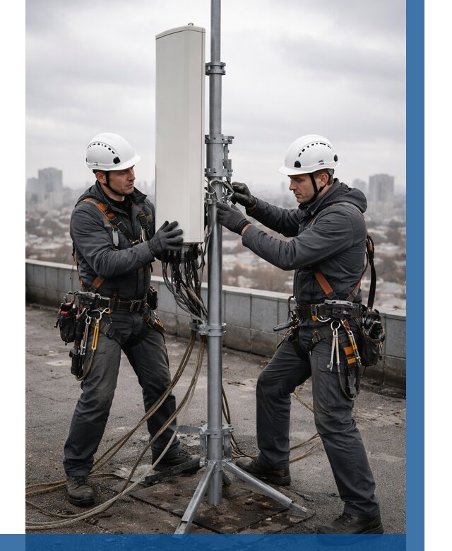 Монтаж антенн связи на крыше в Костроме от 8678 р. | ВЫСОТНИК-Кст