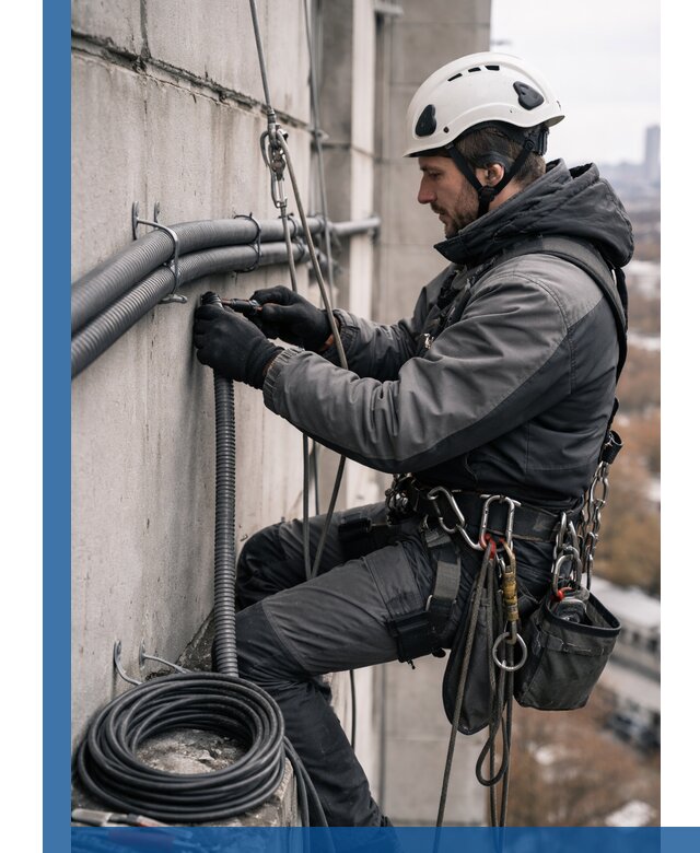 Профессиональный монтаж гофры для кабеля в Костроме с гарантией