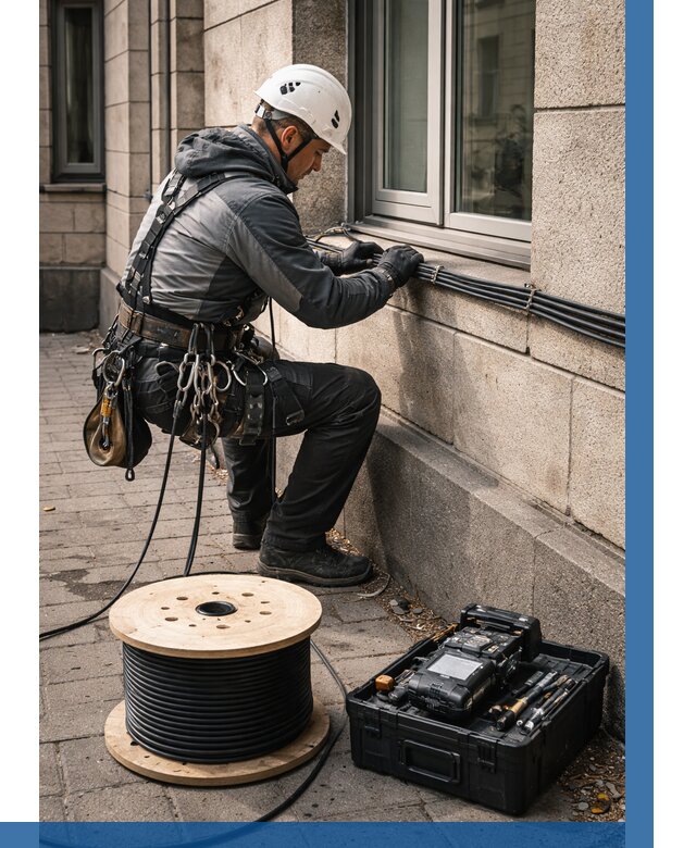 Прокладка оптоволоконного кабеля в Костроме от 817 р. | ВЫСОТНИК-Кст