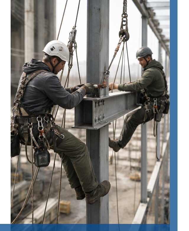 Монтаж металлоконструкций на высоте в Костроме от 3573 р. | ВЫСОТНИК-Кст