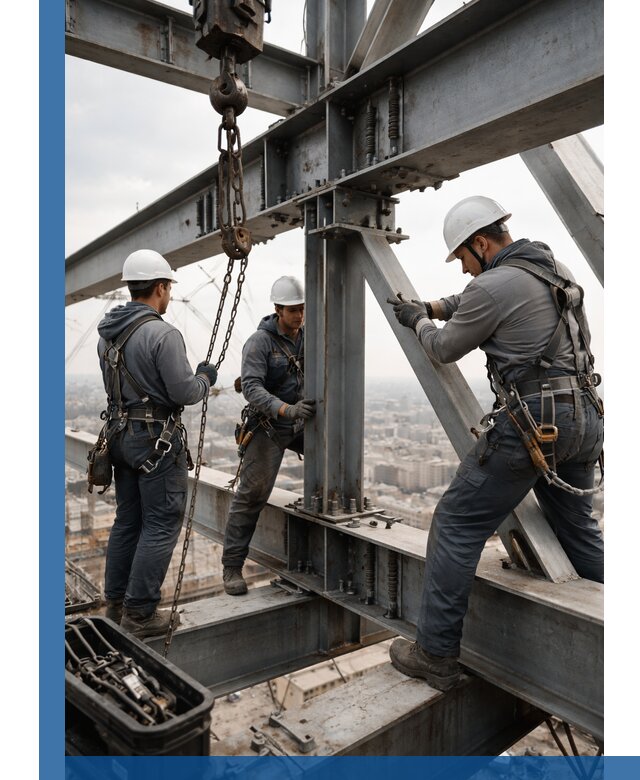 Профессиональный монтаж металлоконструкций на высоте в Костроме