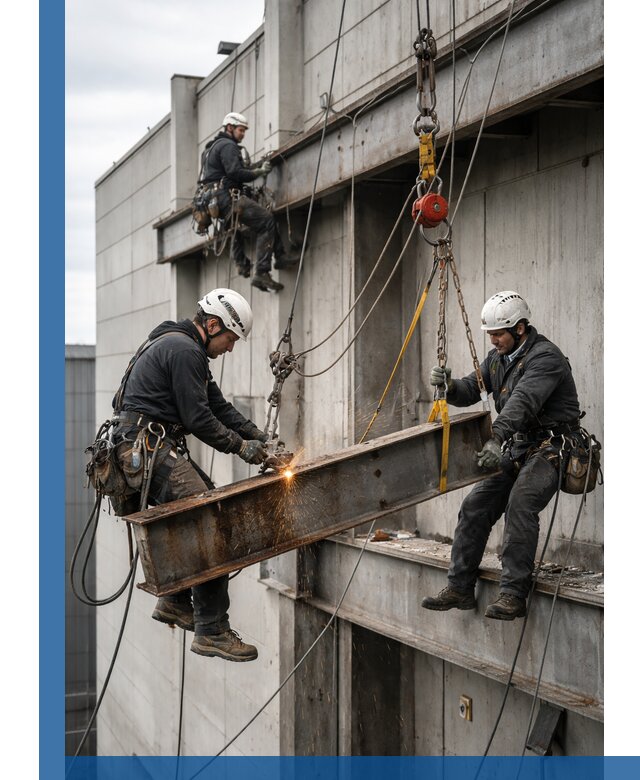 Демонтаж металлоконструкций на высоте в Костроме под ключ