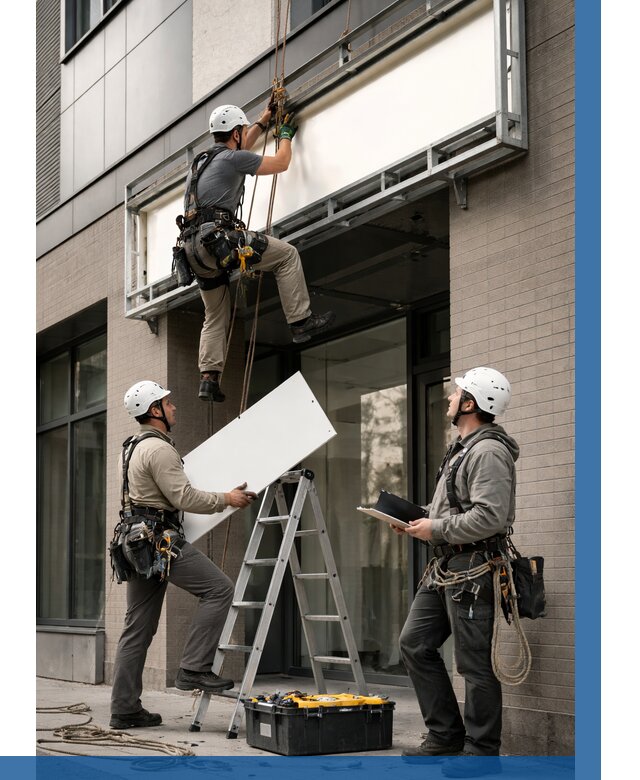 Монтаж светового короба в Костроме от 6636 р. | ВЫСОТНИК-Кст