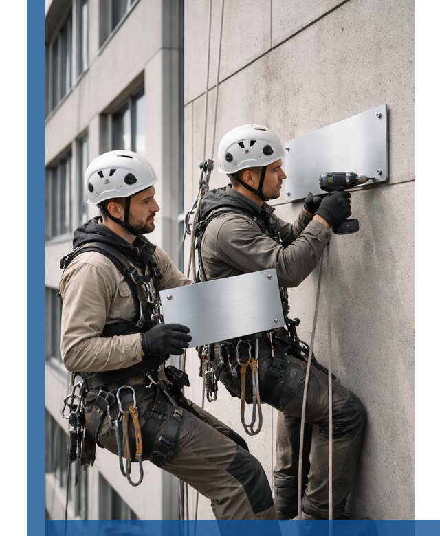 Монтаж табличек и указателей в Костроме для зданий и сооружений