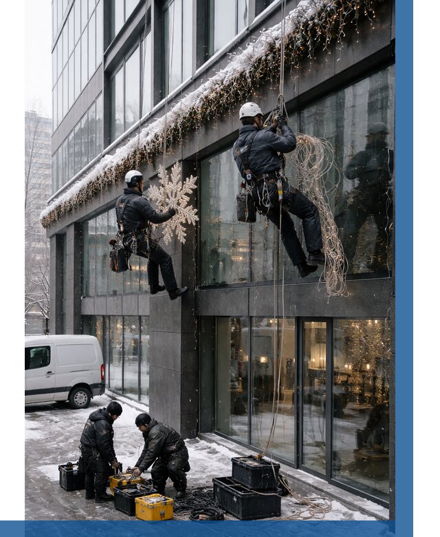 Демонтаж новогоднего оформления в Костроме от 5615 р. | ВЫСОТНИК-Кст