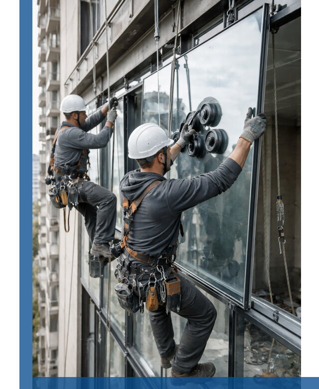 Витражное остекление фасадов и лоджий в Костроме под ключ