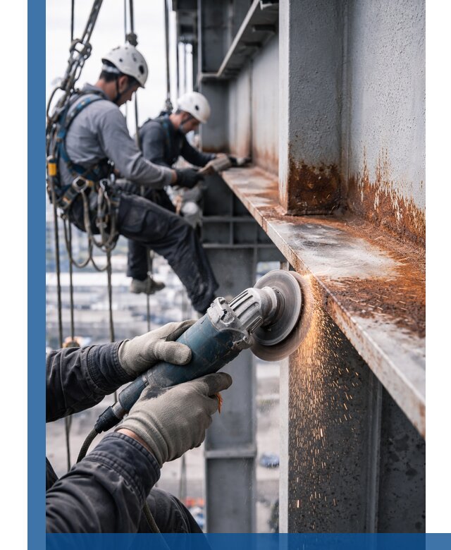 Зачистка металла от ржавчины и подготовка поверхностей в Костроме