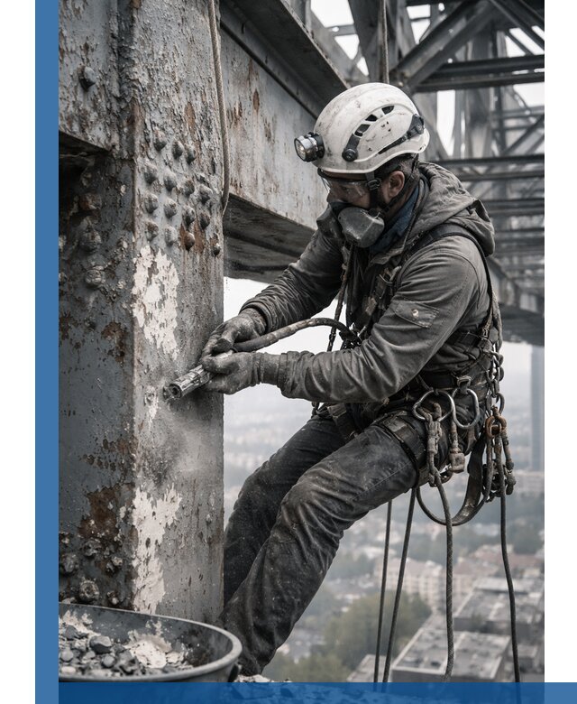 Удаление старой краски с металлических конструкций в Костроме