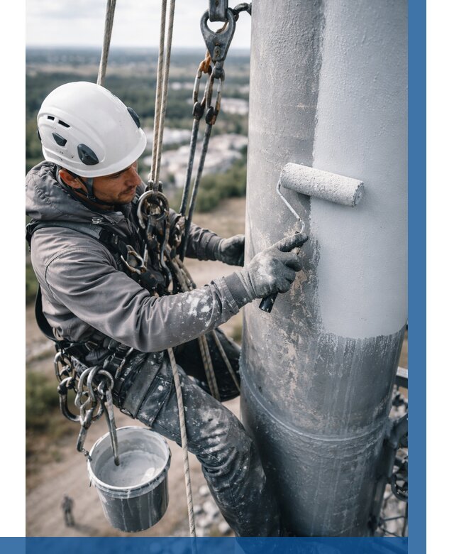 Покраска мачт связи под ключ в Костроме от 868 р. | ВЫСОТНИК-Кст