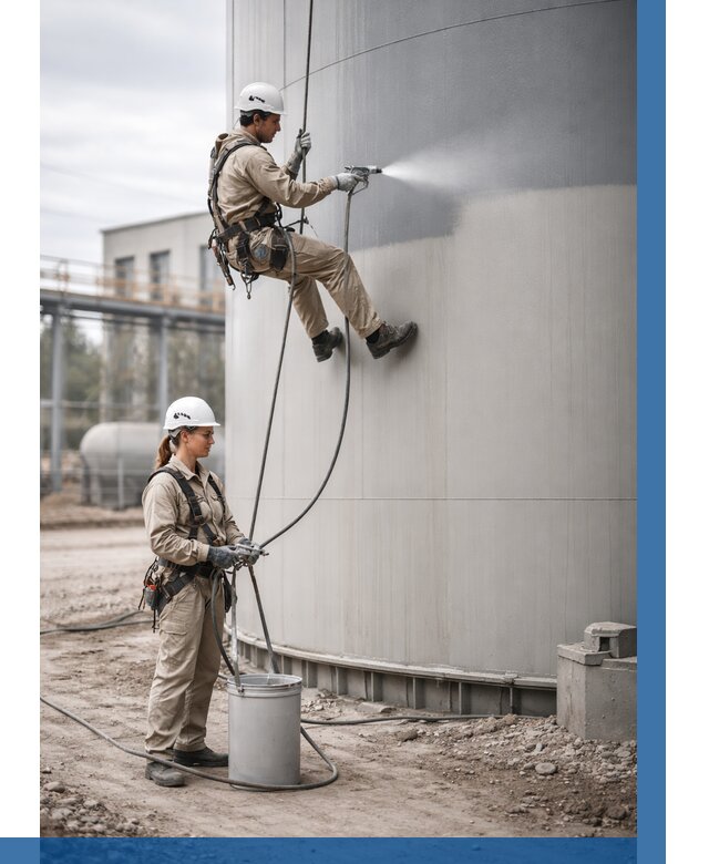 Покраска резервуаров в Костроме от 1225 р. | ВЫСОТНИК-Кст — заказать