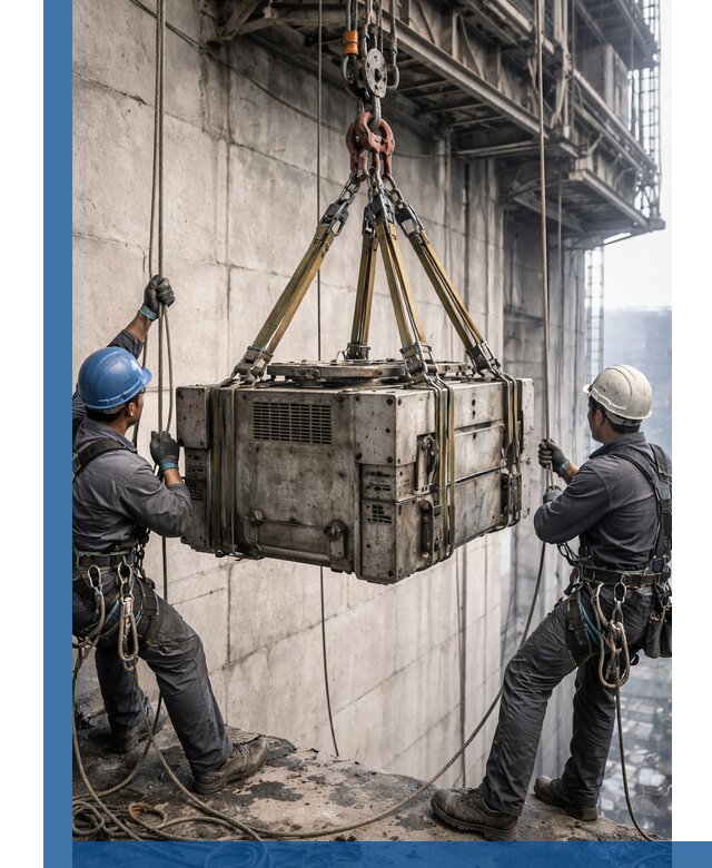 Такелажные работы на высоте, подъем и монтаж грузов в Костроме