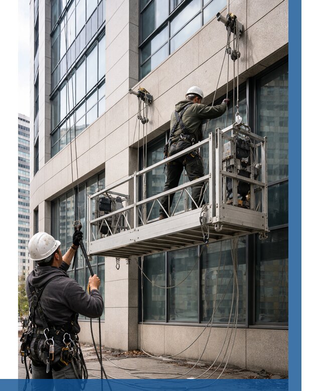 Монтаж и подъем фасадной люльки в Костроме от 12251 р. | ВЫСОТНИК-Кст