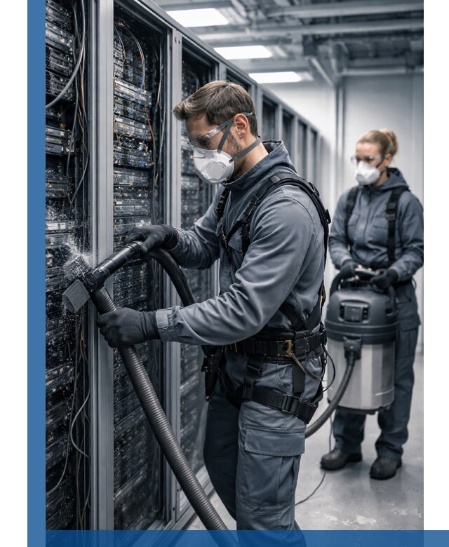 Обеспыливание серверной комнаты в Костроме, профессиональная очистка