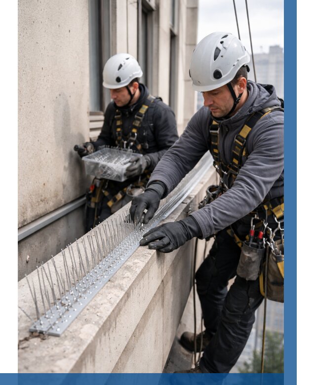 Установка шипов от птиц в Костроме от 868 р. | ВЫСОТНИК-Кст